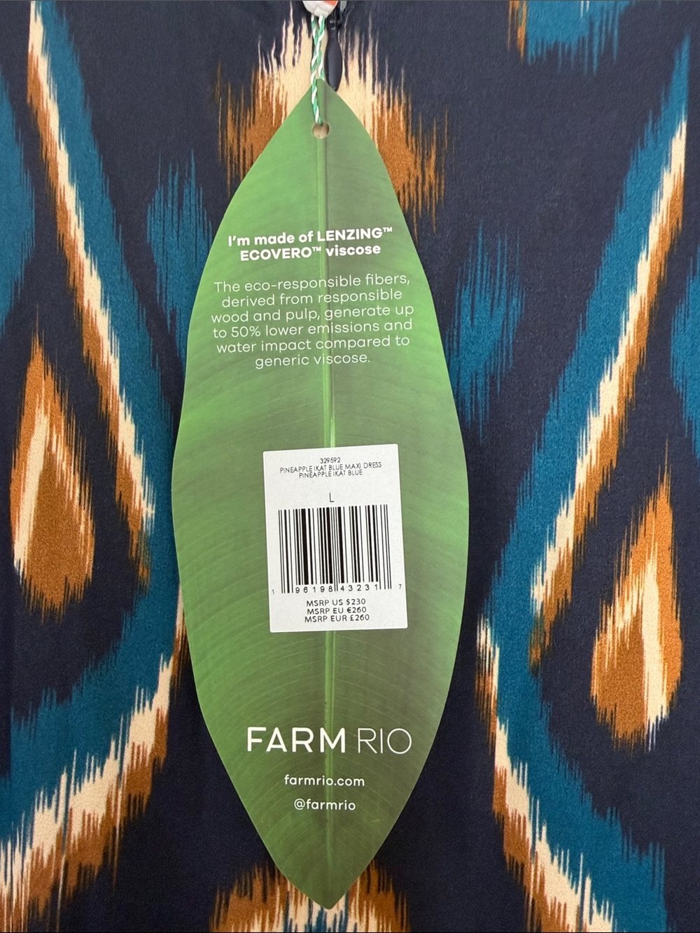 FARM Rio Teal, Mustard & Navy Printed Maxi Dress - Picture 2 of 3